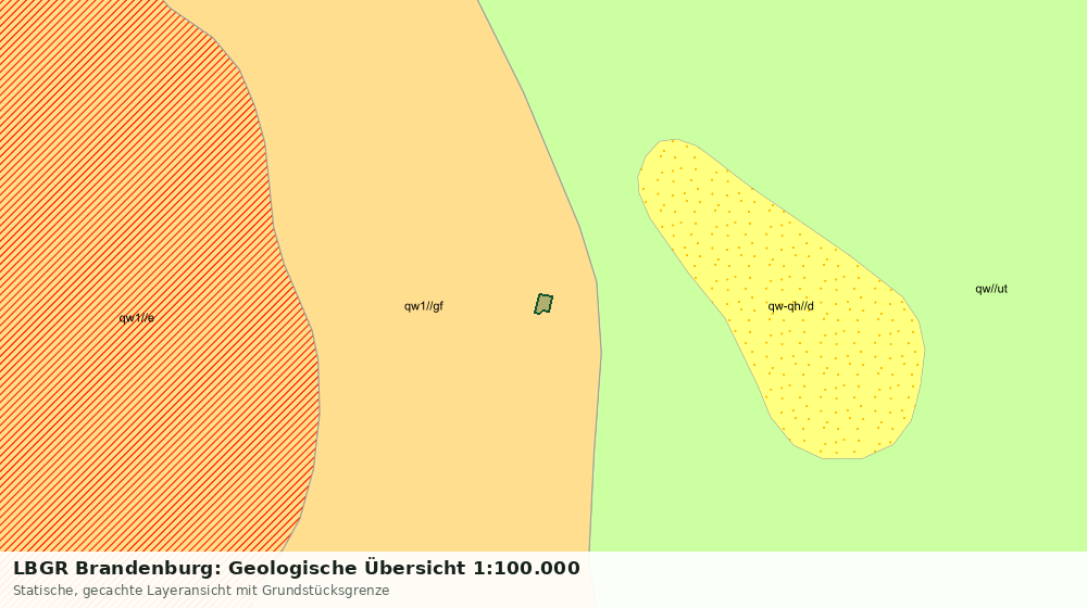 Statische Kartenansicht: LBGR Brandenburg: Geologische Übersicht 1:100.000