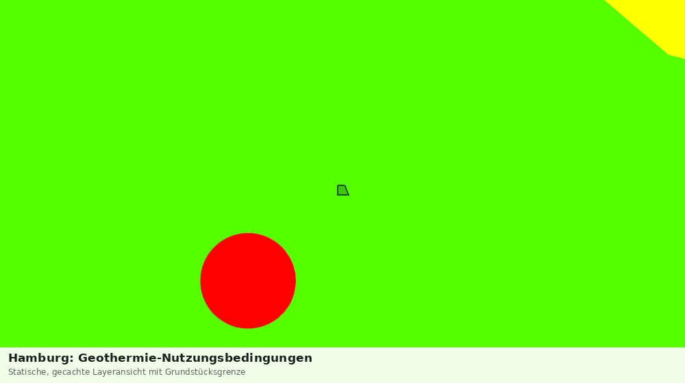 Statische Kartenansicht: Hamburg: Geothermie-Nutzungsbedingungen