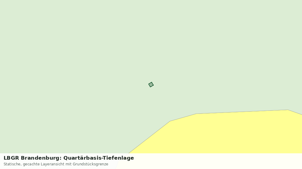 Statische Kartenansicht: LBGR Brandenburg: Quartärbasis-Tiefenlage