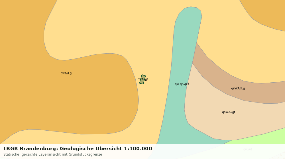 Statische Kartenansicht: LBGR Brandenburg: Geologische Übersicht 1:100.000