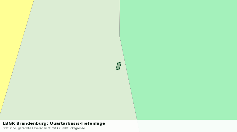 Statische Kartenansicht: LBGR Brandenburg: Quartärbasis-Tiefenlage