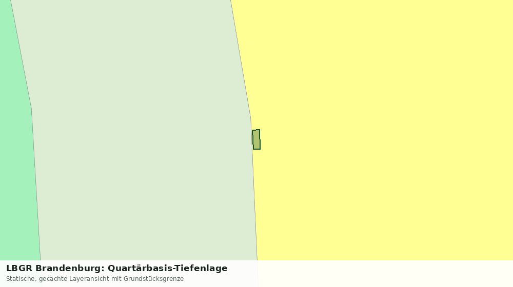 Statische Kartenansicht: LBGR Brandenburg: Quartärbasis-Tiefenlage