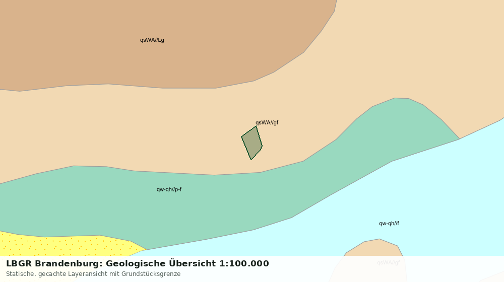 Statische Kartenansicht: LBGR Brandenburg: Geologische Übersicht 1:100.000