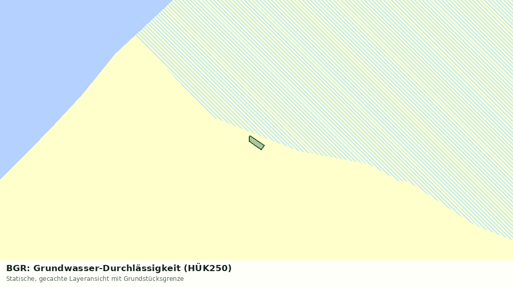Statische Kartenansicht: BGR: Grundwasser-Durchlässigkeit (HÜK250)