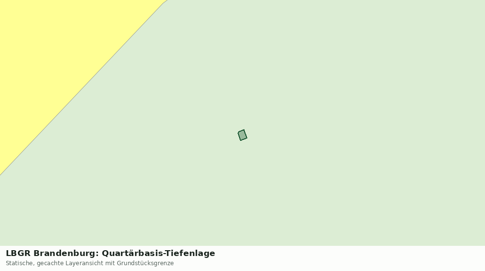Statische Kartenansicht: LBGR Brandenburg: Quartärbasis-Tiefenlage