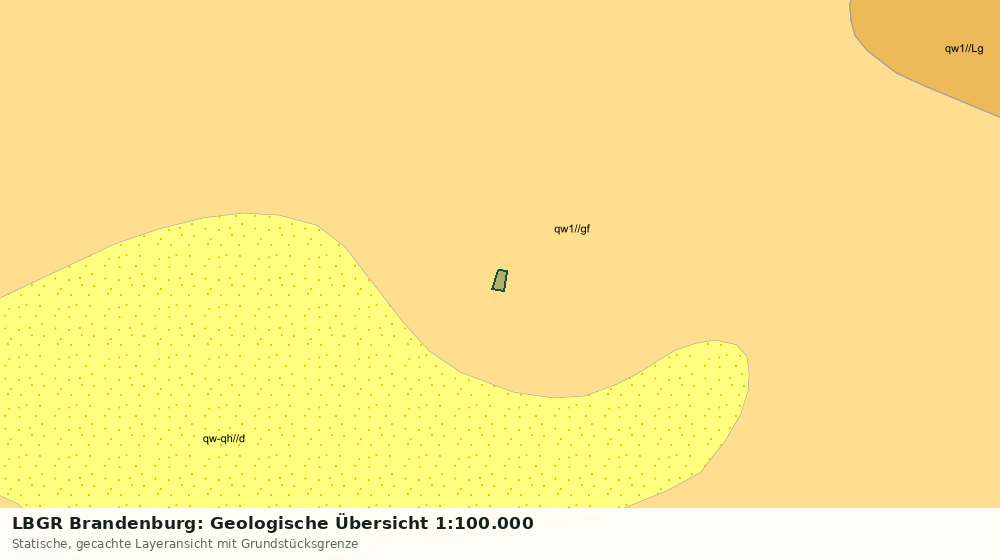 Statische Kartenansicht: LBGR Brandenburg: Geologische Übersicht 1:100.000