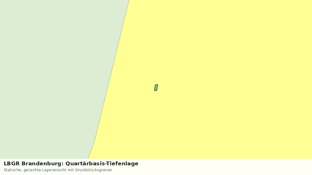 Statische Kartenansicht: LBGR Brandenburg: Quartärbasis-Tiefenlage