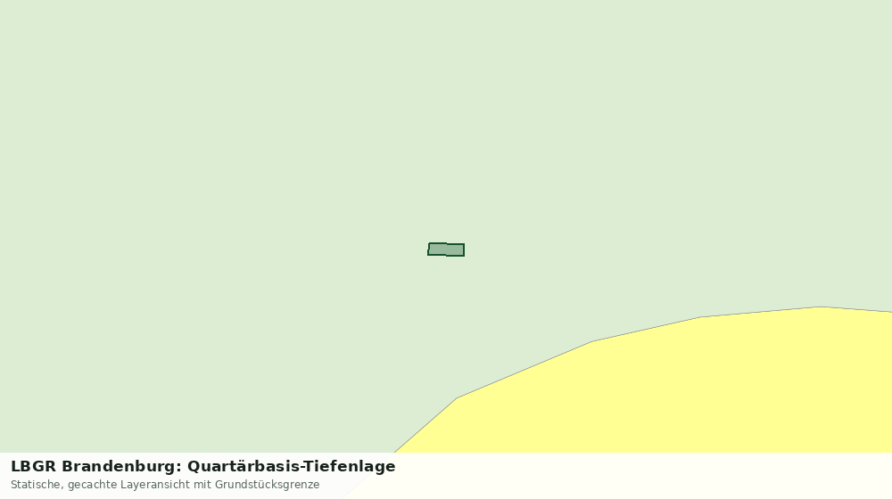 Statische Kartenansicht: LBGR Brandenburg: Quartärbasis-Tiefenlage