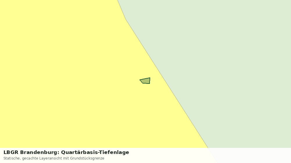 Statische Kartenansicht: LBGR Brandenburg: Quartärbasis-Tiefenlage