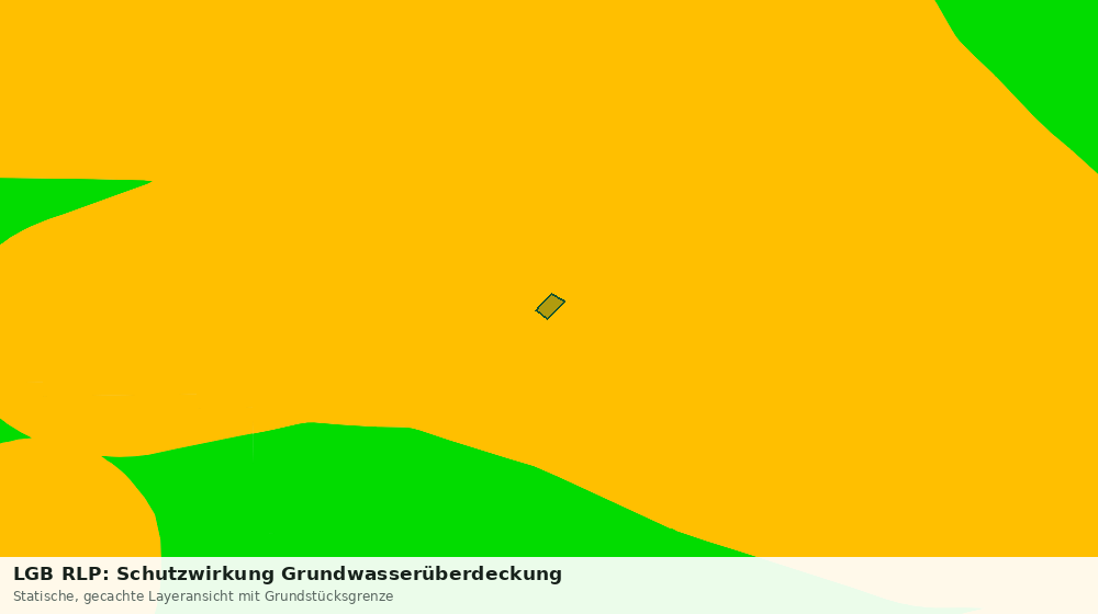 Statische Kartenansicht: LGB RLP: Schutzwirkung Grundwasserüberdeckung