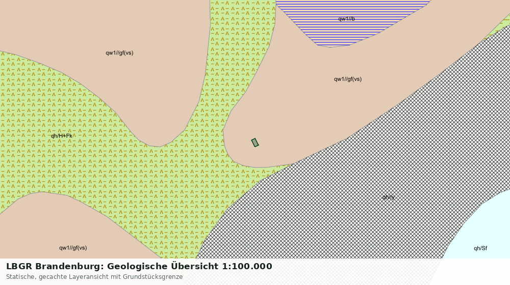 Statische Kartenansicht: LBGR Brandenburg: Geologische Übersicht 1:100.000