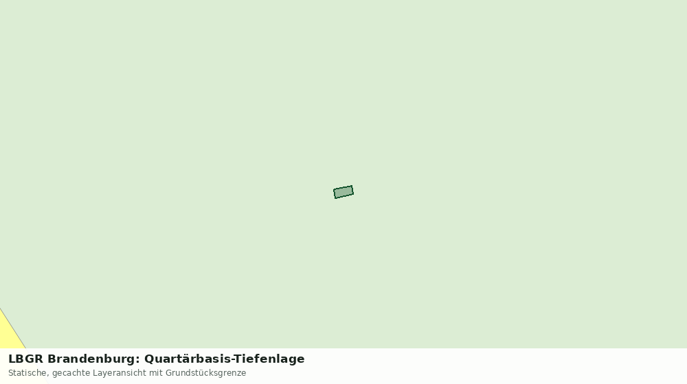 Statische Kartenansicht: LBGR Brandenburg: Quartärbasis-Tiefenlage