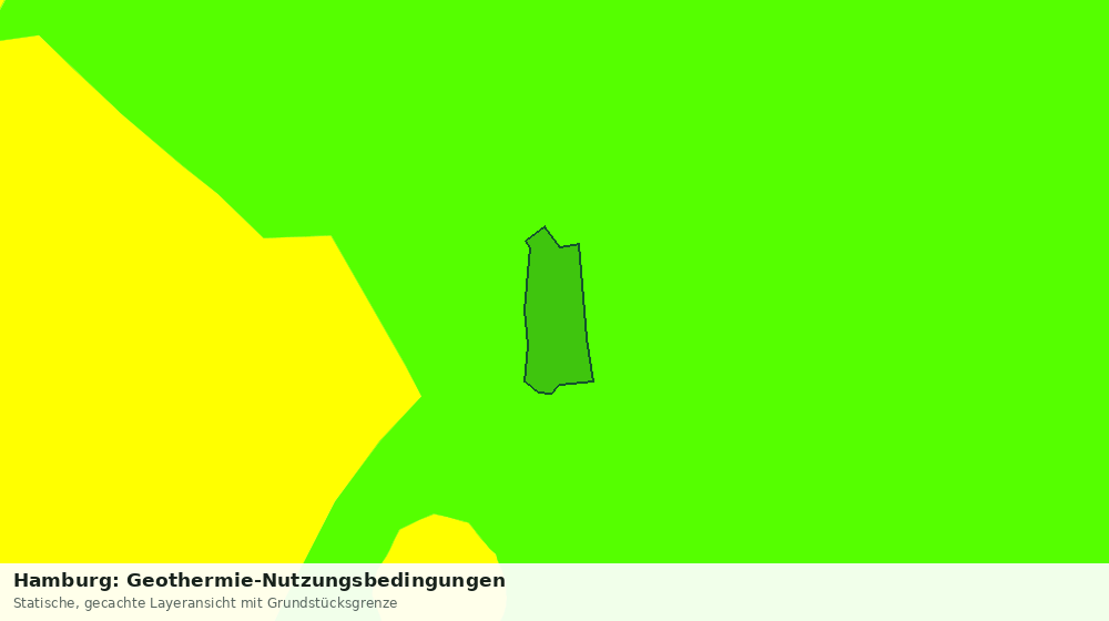 Statische Kartenansicht: Hamburg: Geothermie-Nutzungsbedingungen