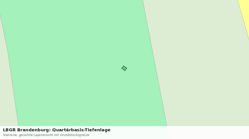 Statische Kartenansicht: LBGR Brandenburg: Quartärbasis-Tiefenlage