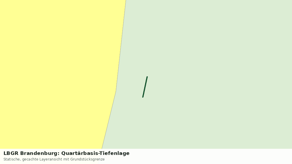 Statische Kartenansicht: LBGR Brandenburg: Quartärbasis-Tiefenlage