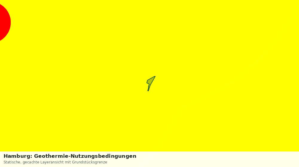 Statische Kartenansicht: Hamburg: Geothermie-Nutzungsbedingungen