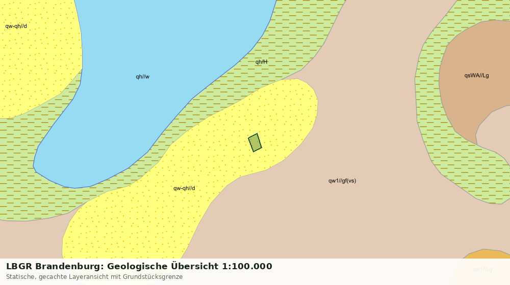 Statische Kartenansicht: LBGR Brandenburg: Geologische Übersicht 1:100.000
