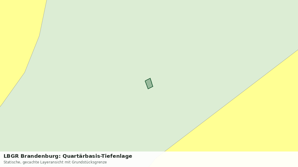 Statische Kartenansicht: LBGR Brandenburg: Quartärbasis-Tiefenlage