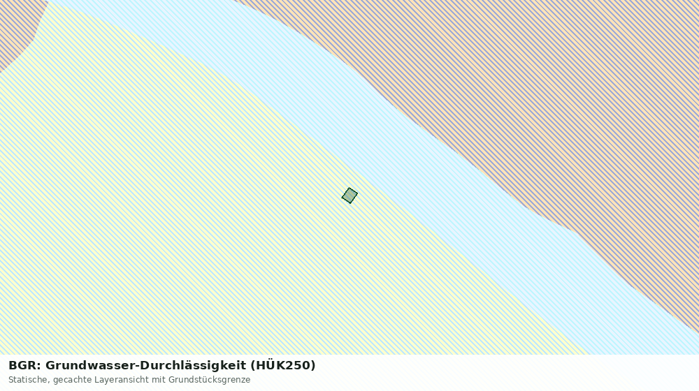 Statische Kartenansicht: BGR: Grundwasser-Durchlässigkeit (HÜK250)