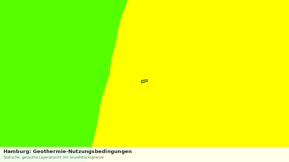 Statische Kartenansicht: Hamburg: Geothermie-Nutzungsbedingungen