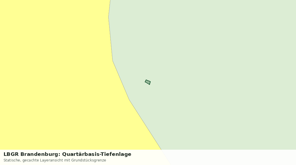 Statische Kartenansicht: LBGR Brandenburg: Quartärbasis-Tiefenlage