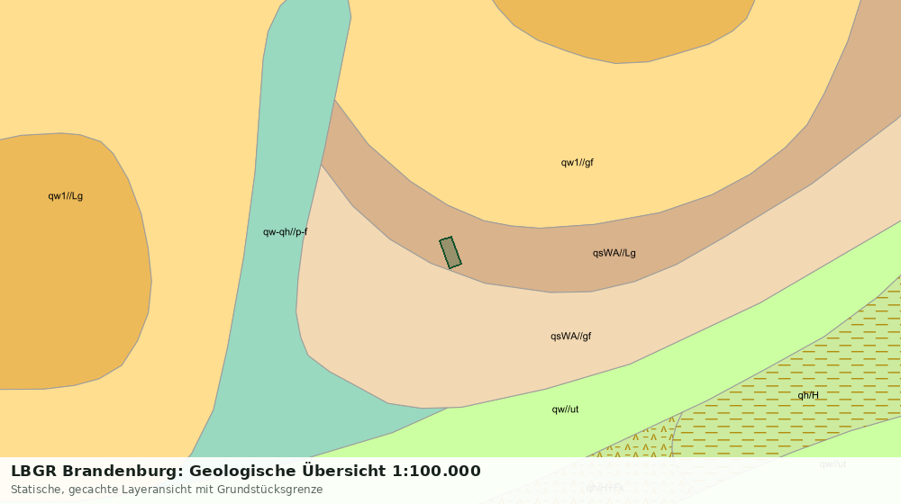 Statische Kartenansicht: LBGR Brandenburg: Geologische Übersicht 1:100.000
