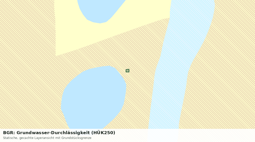 Statische Kartenansicht: BGR: Grundwasser-Durchlässigkeit (HÜK250)