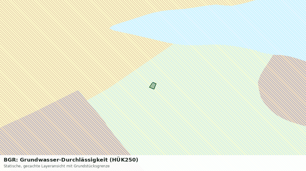 Statische Kartenansicht: BGR: Grundwasser-Durchlässigkeit (HÜK250)
