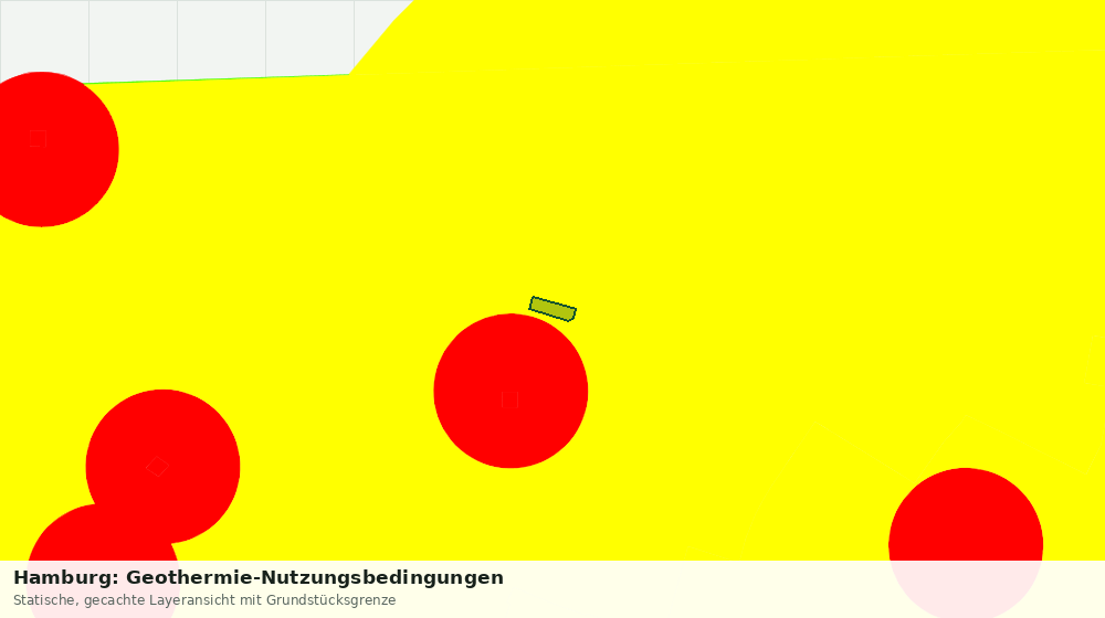 Statische Kartenansicht: Hamburg: Geothermie-Nutzungsbedingungen