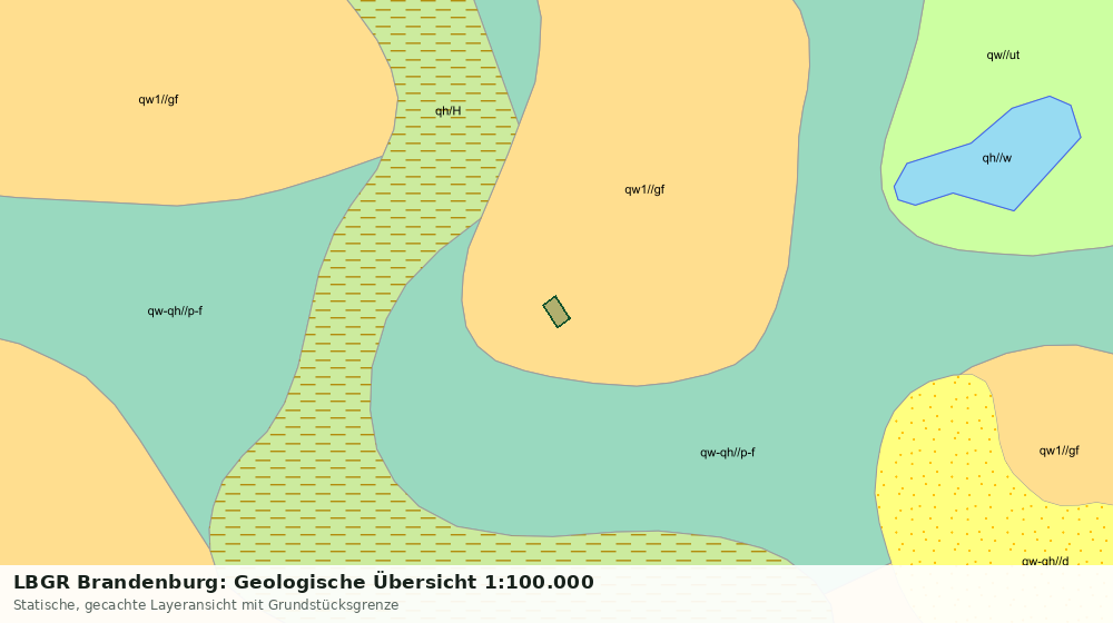 Statische Kartenansicht: LBGR Brandenburg: Geologische Übersicht 1:100.000