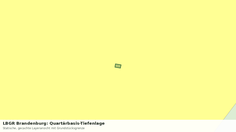 Statische Kartenansicht: LBGR Brandenburg: Quartärbasis-Tiefenlage
