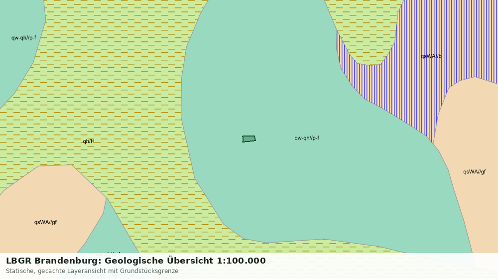 Statische Kartenansicht: LBGR Brandenburg: Geologische Übersicht 1:100.000