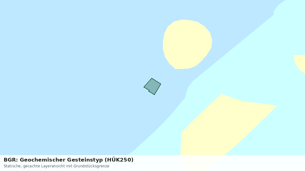 Statische Kartenansicht: BGR: Geochemischer Gesteinstyp (HÜK250)