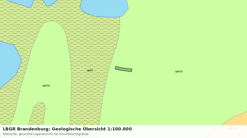 Statische Kartenansicht: LBGR Brandenburg: Geologische Übersicht 1:100.000