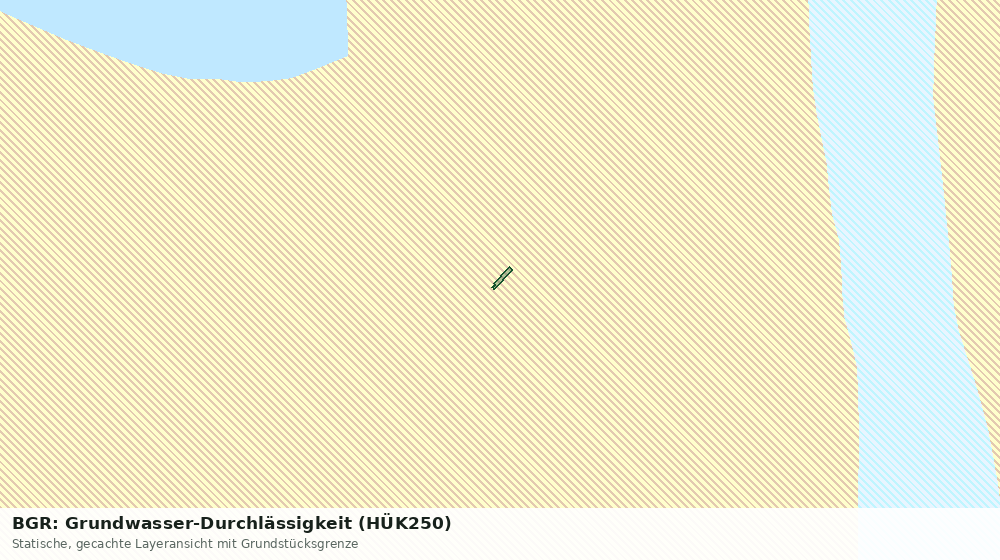 Statische Kartenansicht: BGR: Grundwasser-Durchlässigkeit (HÜK250)