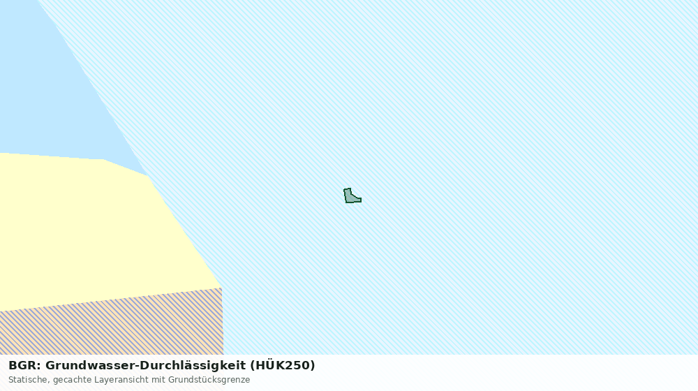 Statische Kartenansicht: BGR: Grundwasser-Durchlässigkeit (HÜK250)