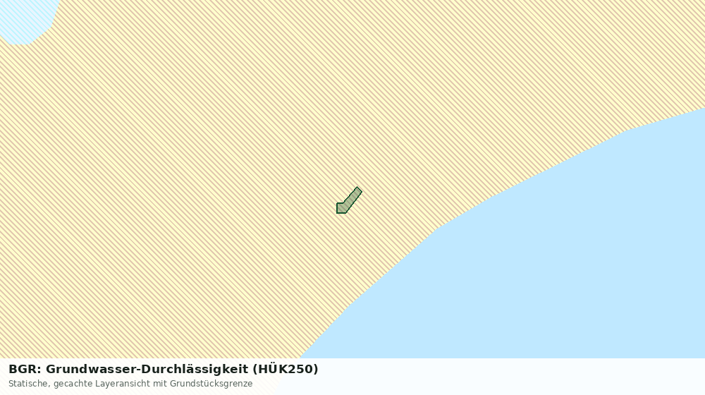 Statische Kartenansicht: BGR: Grundwasser-Durchlässigkeit (HÜK250)