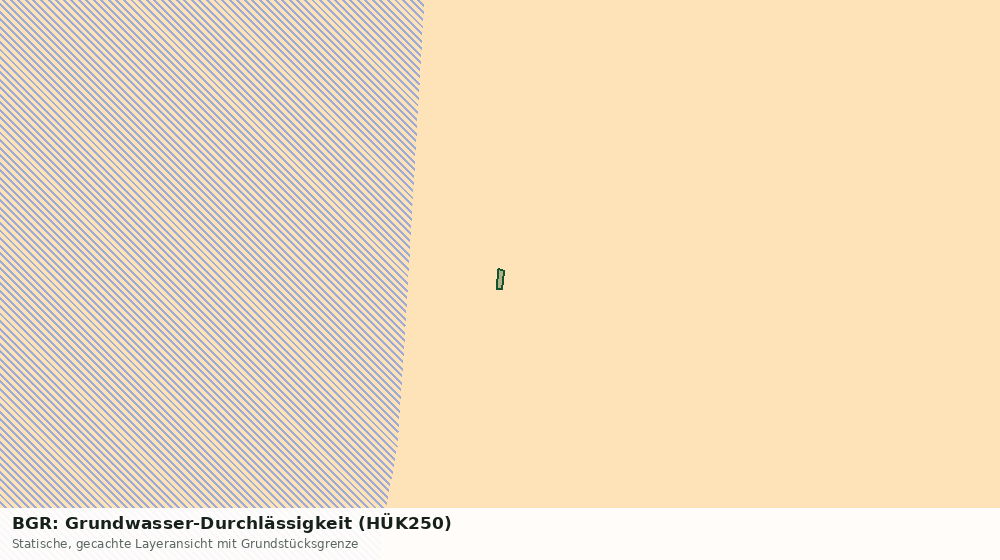 Statische Kartenansicht: BGR: Grundwasser-Durchlässigkeit (HÜK250)