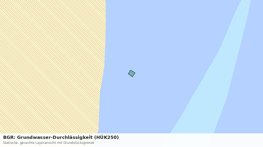 Statische Kartenansicht: BGR: Grundwasser-Durchlässigkeit (HÜK250)