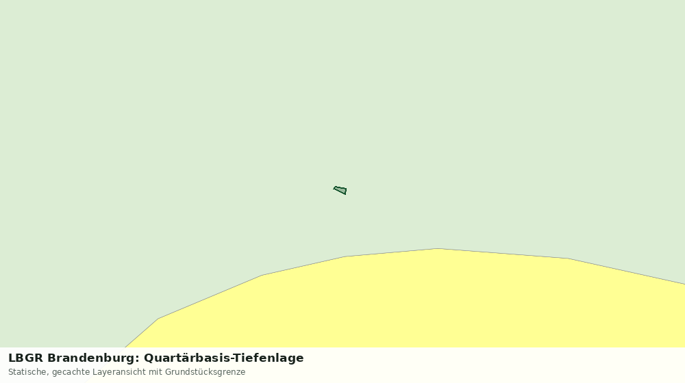 Statische Kartenansicht: LBGR Brandenburg: Quartärbasis-Tiefenlage