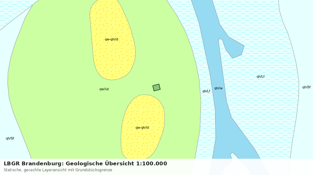 Statische Kartenansicht: LBGR Brandenburg: Geologische Übersicht 1:100.000