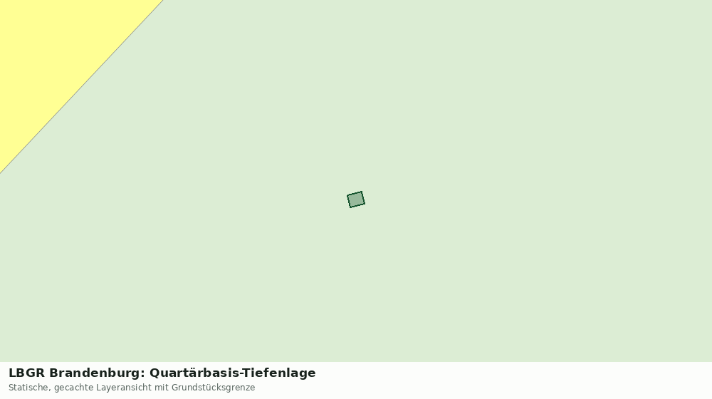 Statische Kartenansicht: LBGR Brandenburg: Quartärbasis-Tiefenlage
