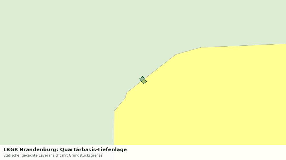 Statische Kartenansicht: LBGR Brandenburg: Quartärbasis-Tiefenlage