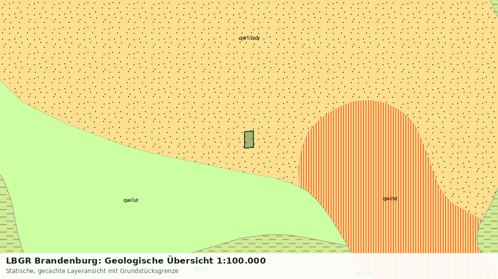 Statische Kartenansicht: LBGR Brandenburg: Geologische Übersicht 1:100.000
