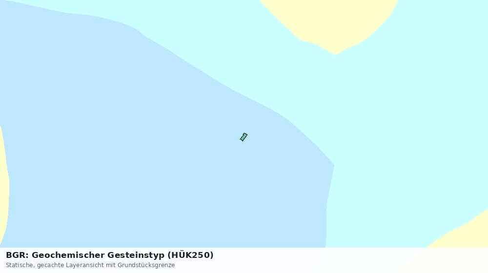 Statische Kartenansicht: BGR: Geochemischer Gesteinstyp (HÜK250)