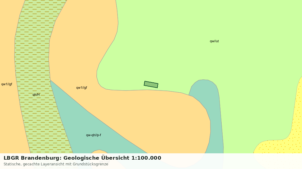 Statische Kartenansicht: LBGR Brandenburg: Geologische Übersicht 1:100.000