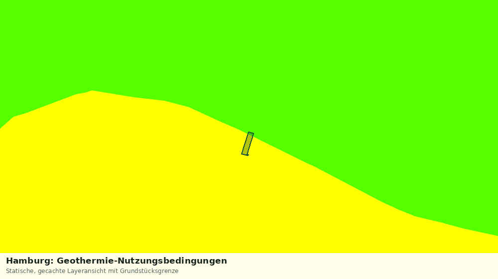 Statische Kartenansicht: Hamburg: Geothermie-Nutzungsbedingungen