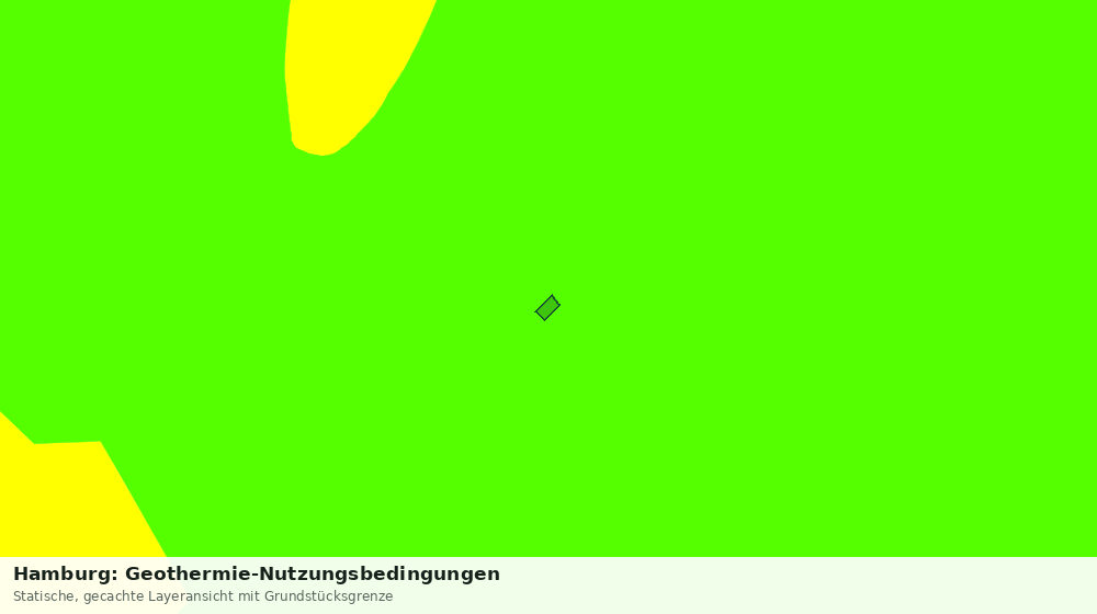 Statische Kartenansicht: Hamburg: Geothermie-Nutzungsbedingungen