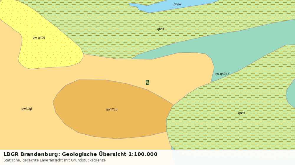 Statische Kartenansicht: LBGR Brandenburg: Geologische Übersicht 1:100.000