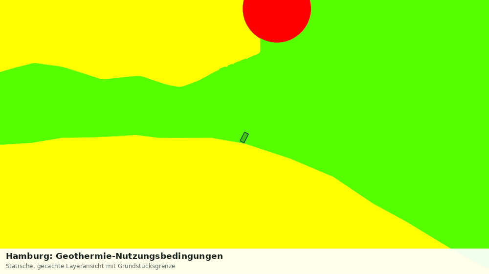 Statische Kartenansicht: Hamburg: Geothermie-Nutzungsbedingungen